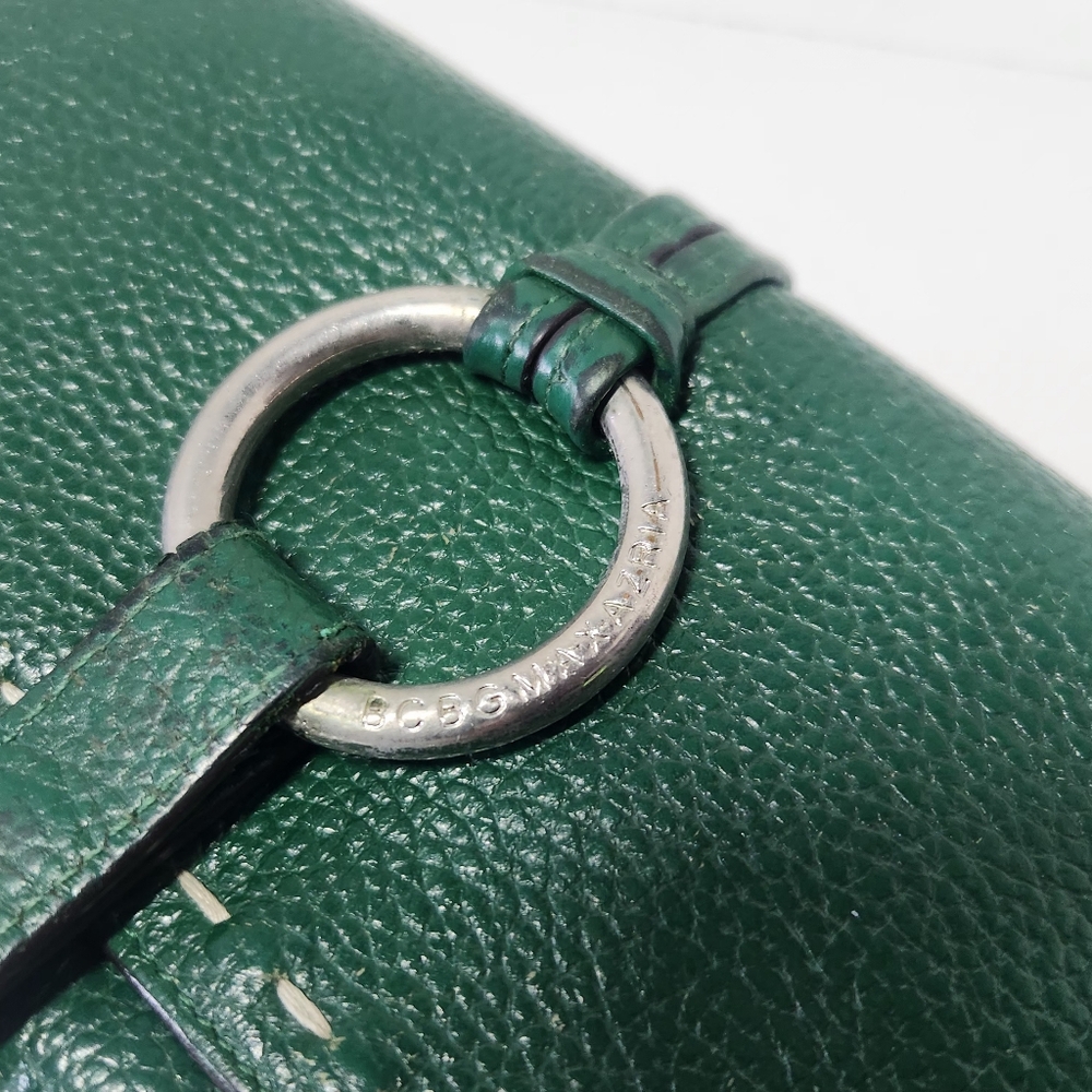 Bcbgmaxazria Large Green Leather Wallet - Picture 2 of 16